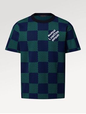 Louis Vuitton Jacquard Damier Checker Knit Tee